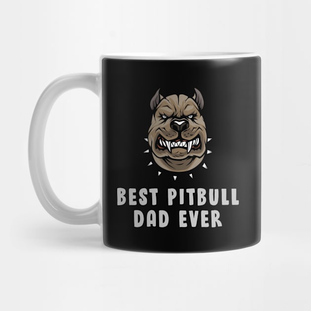 Best Pitbull Dad Ever Vintage by DesignerMAN